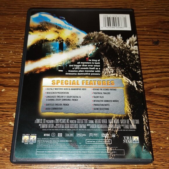 Godzilla 2000t (DVD, 2000) - Picture 3 of 3